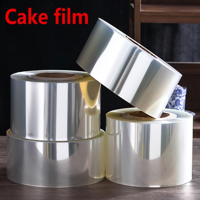 4cm to 20cm big Transparent Mousse Cake film Dessert Bounded Decorative Sheet Food Film Around Cake side Edges OPP Plastic Band