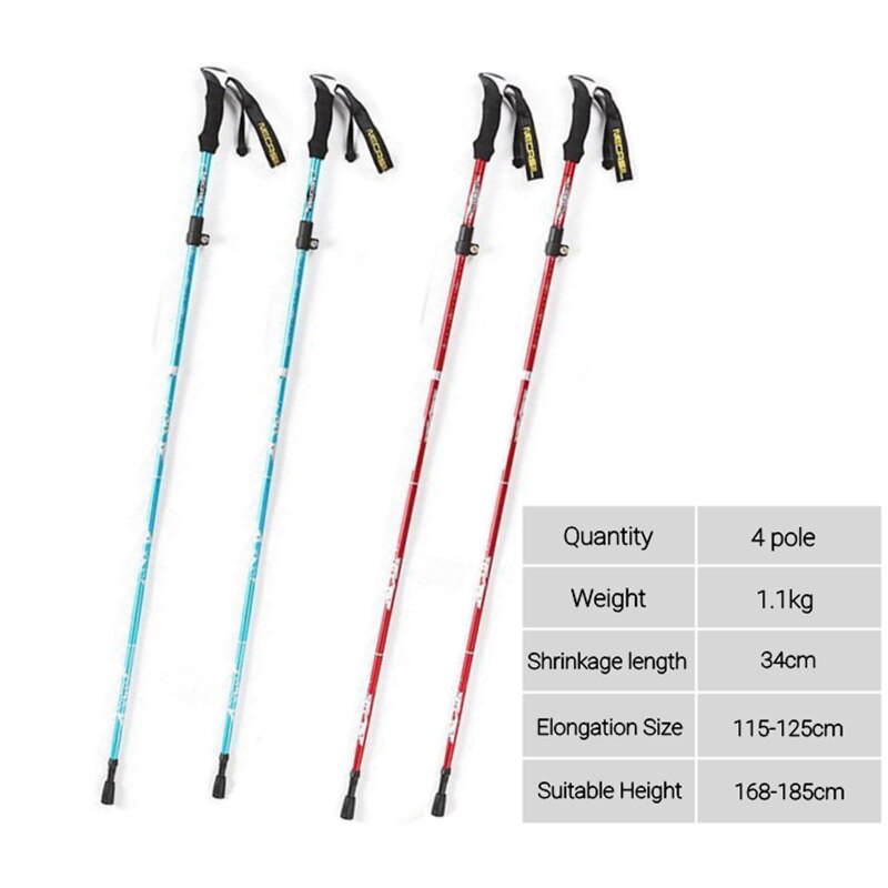 Trekking Poles Folding Hiking Stick Collapsible Hiking Poles Trekking Stick Walking Poles Nordic Walking Sticks hiking stick