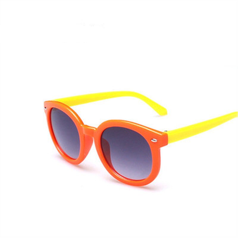 Børns solbriller runde retro dreng pige briller klassiske high-end populære mærke  uv400 solbriller