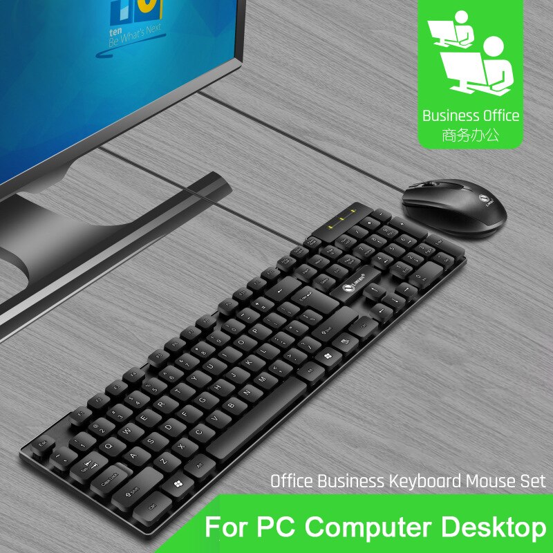 Wired Keyboard and Mouse Waterproof Suspended Keycaps 104 Keys Office Keyboard Mice For PC Gamer USB Game Mause Gaming Mouse