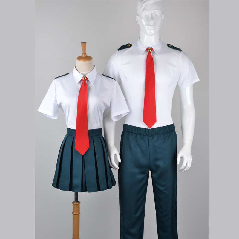 My Hero Academia Anime Midoriya Izuku Cosplay Costume Todoroki Shoto School Uniform Set Wig Suit Unisex Halloween Role Play