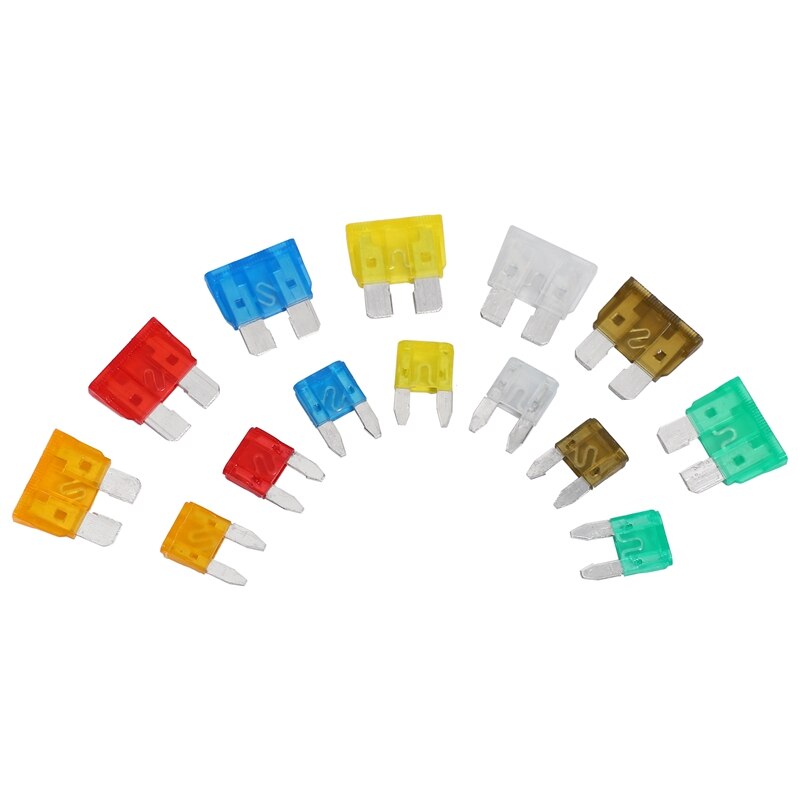 Insert Car 250PCS Medium and Small Aluminum Combination + Small Clip Yellow