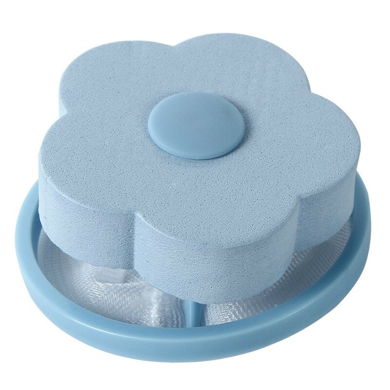 Tvättmaskin filterpåse multifunktionell kläder hårborttagningsmedel tvätt förvaringsmateriel tvättmaskin rengöring nätpåse: Blå