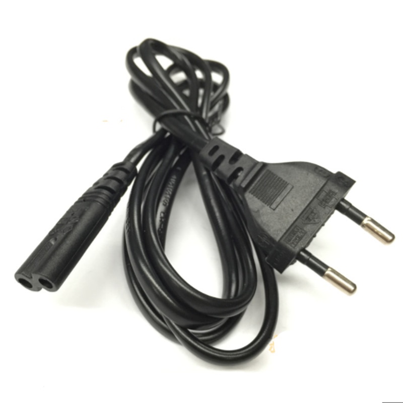 European EU Power Cable Euro Plug C7 Figure 8 Power AC Adapter Supply Lead Cord 1.4m For Portable Radio Battery Chargers PSP 4
