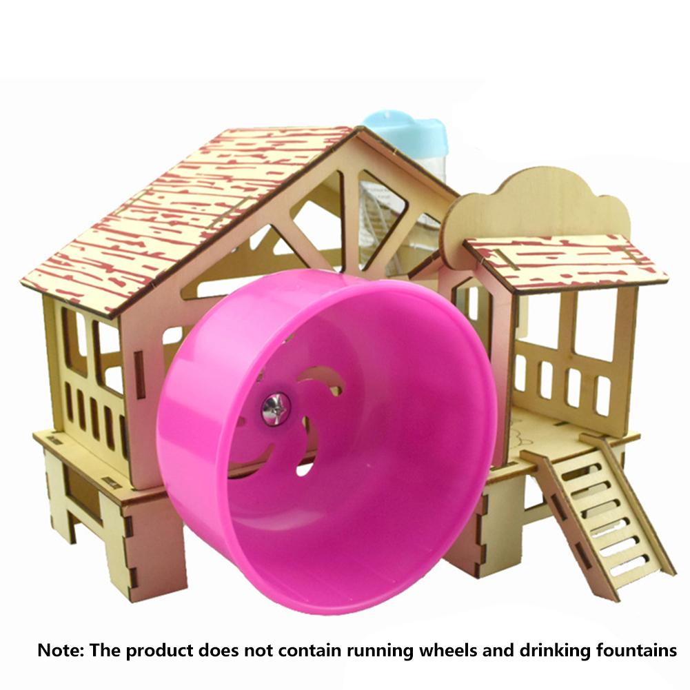 Pet Bed Hamster House Hideout Hut Double-storey Pet Stairs Tunnel Toy Playground For Small Pet For All Seasons: 2
