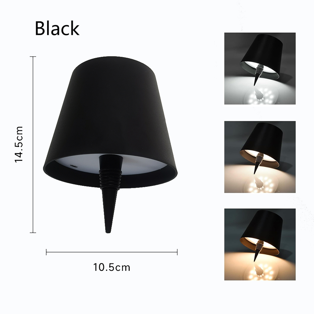 Luz LED para botella para uso al aire libre, lámpara De mesa con Control táctil para botellas De vino, luz para , Navidad, De cumpleaños: Gris