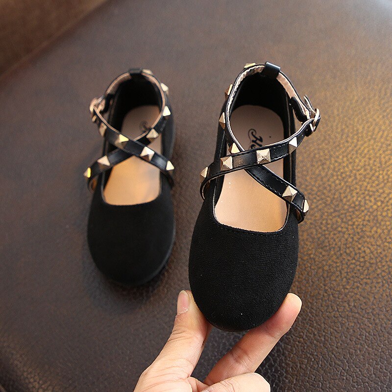 Lente Meisje Schoenen Suède Gladiator Baby Meisje Schoenen Klinknagel Prinses Sandalen Zachte Tong Meisje Schoenen Peuter d01092