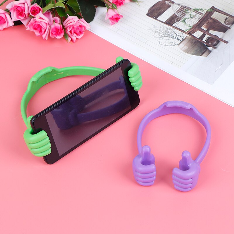 Universal Adjustable Plastic Thumbs Modeling Mobile phone Holder Personality Phone Stand Bracket Holder