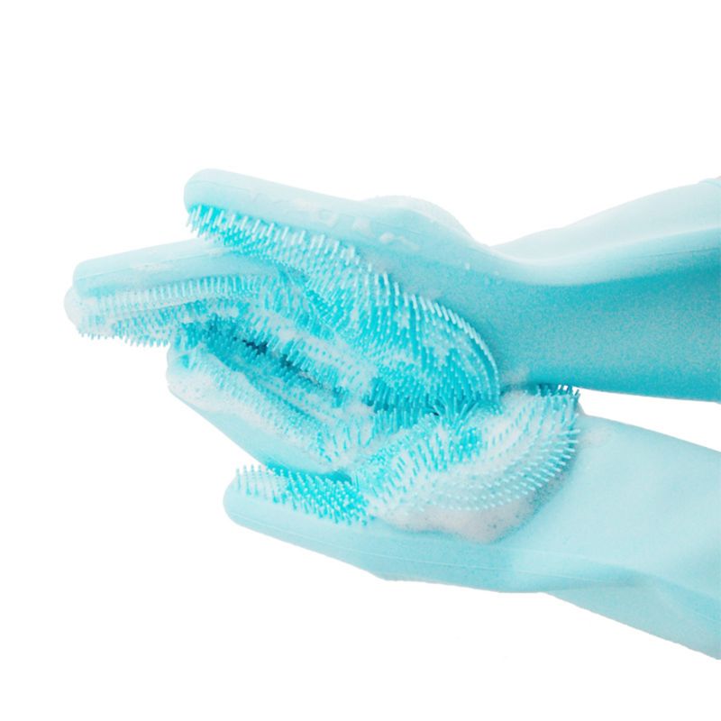 Silikonowe pielęgnacja zwierząt domowych rękawiczki placki kąpieli robić usuwania włosów rękawice ząbkowanie dla kotów Y98D