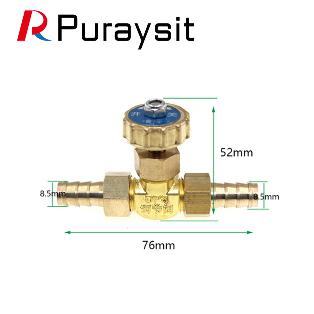 Brass Regulator Miniature Flow Control Valve 1 point 2 point Needle valve 8.5mm 10mm oil valve Corrosion Resistance Acid: Brown