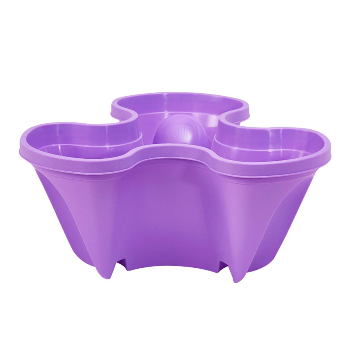 Vaso per fioriera per fragole vasi da fiori verticali impilabili in plastica vassoio per ruote universale supporto per piantine per piante per giardino domestico: Purple