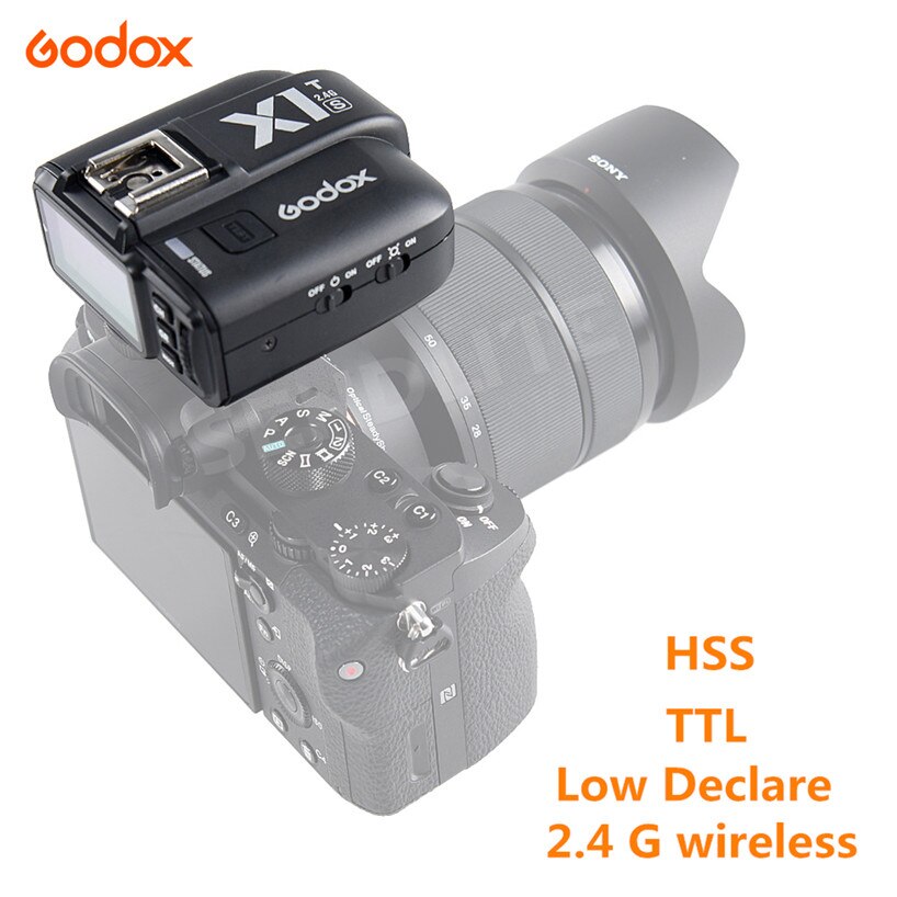 Godox X1T-S Ttl 1/8000S 2.4G Draadloze Trigger Trans Mi Tter Voor Sony Alpha A6000 A6500 A6300 a58 A7SII A37 Camera 'S Met Mi Schoen
