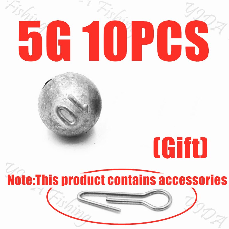 10 st fiskebly sänkvikt 5g-21g sänkkrokkoppling snabbkoppling gjutning fiskesänke kul fiskeredskap: Grön