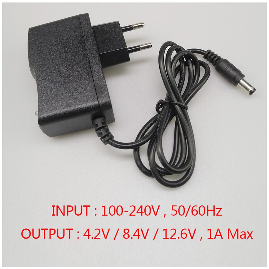 Universal 3.7V 4.2V 7.4V 8.4V 12V 12.6V 1A 18650 Lithium Battery Charger for Electric Toys Tools LED Lights Rechargeable Li-ion