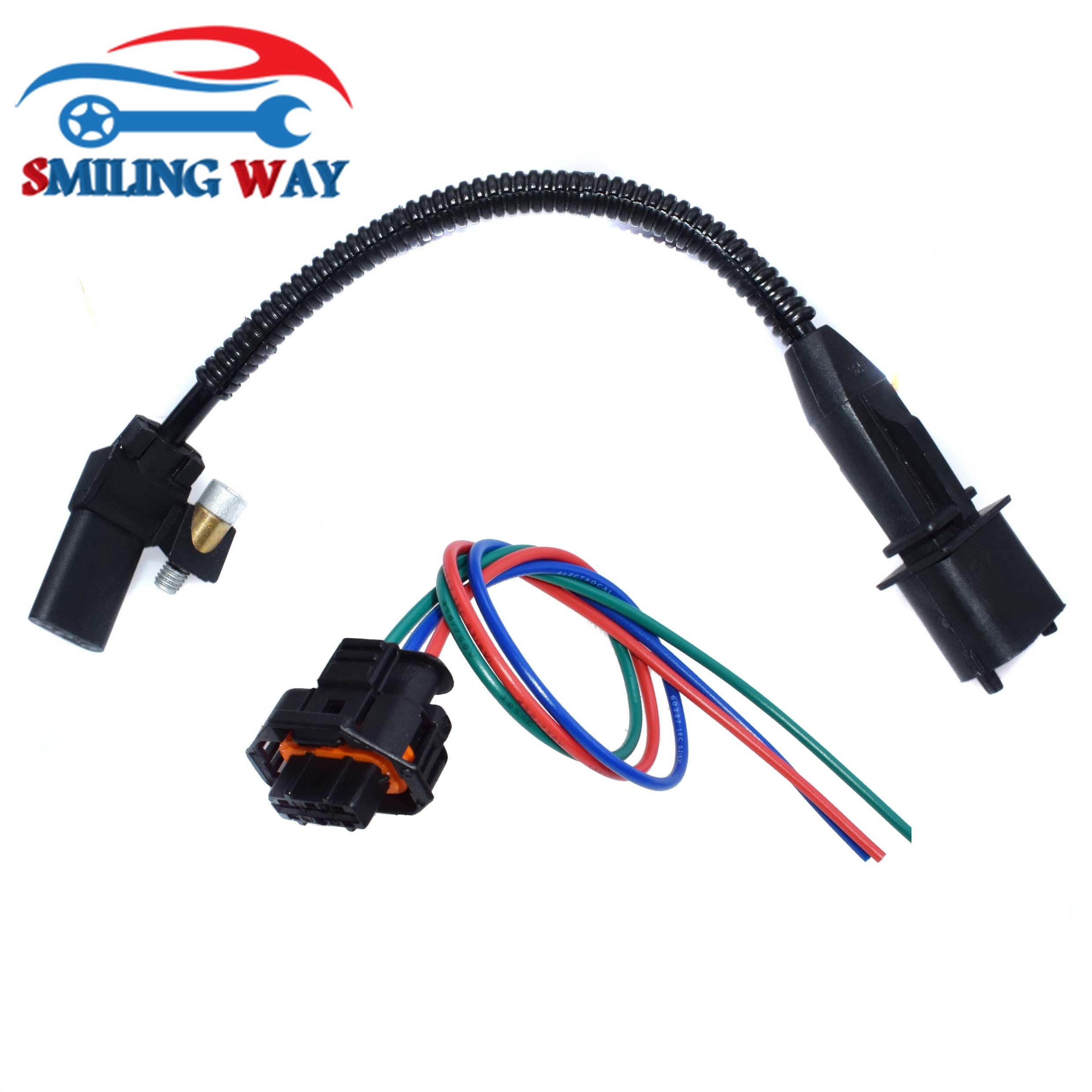 Crankshaft Pulse Sensor + Connector Plug For 1.6 1.8 Vauxhall Opel Astra Corsa Meriva Vectra Signum Zafira Insignia OE# 55555806