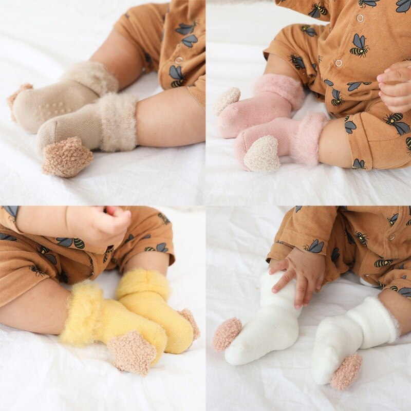 Newborn Floor Sock With Rubber Sole Baby Socks Baby Infant Anti Slip Girl Socks Wear Toddler Girl Shoes