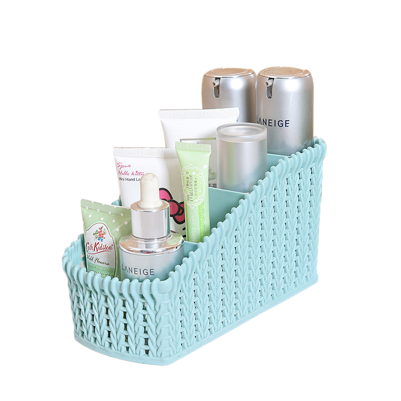 Multi-Grid Plastic Makeup Organizer Box Cosmetic Storage Container Lipstick Holder Jewelry Organizer Sundries Remote Case Box