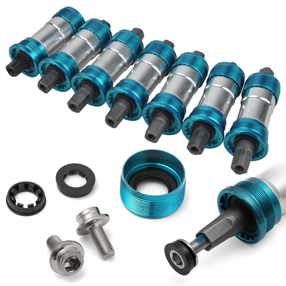 68x103-127.5mm Aluminum Road Mountain Bike Bottom Bracket Bicycle Axle Square Taper Cartridge Sealed Bearing Bike Accessories