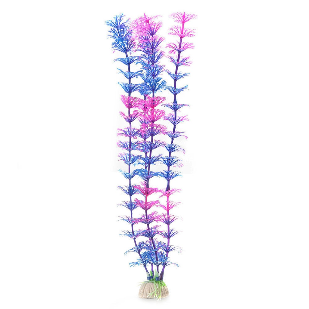 Billig hållbar 40cm akvarium akvarium plast konstgjord simulering vattenväxter för akvarium akvarium dekoration
