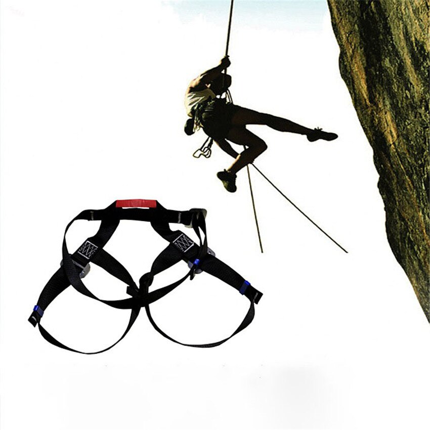 2m Polyester Safety Harness Adjustable Outdoor Rock Climbing Protective Safety Belt Aerial Work Rescue Harness Safety Rope