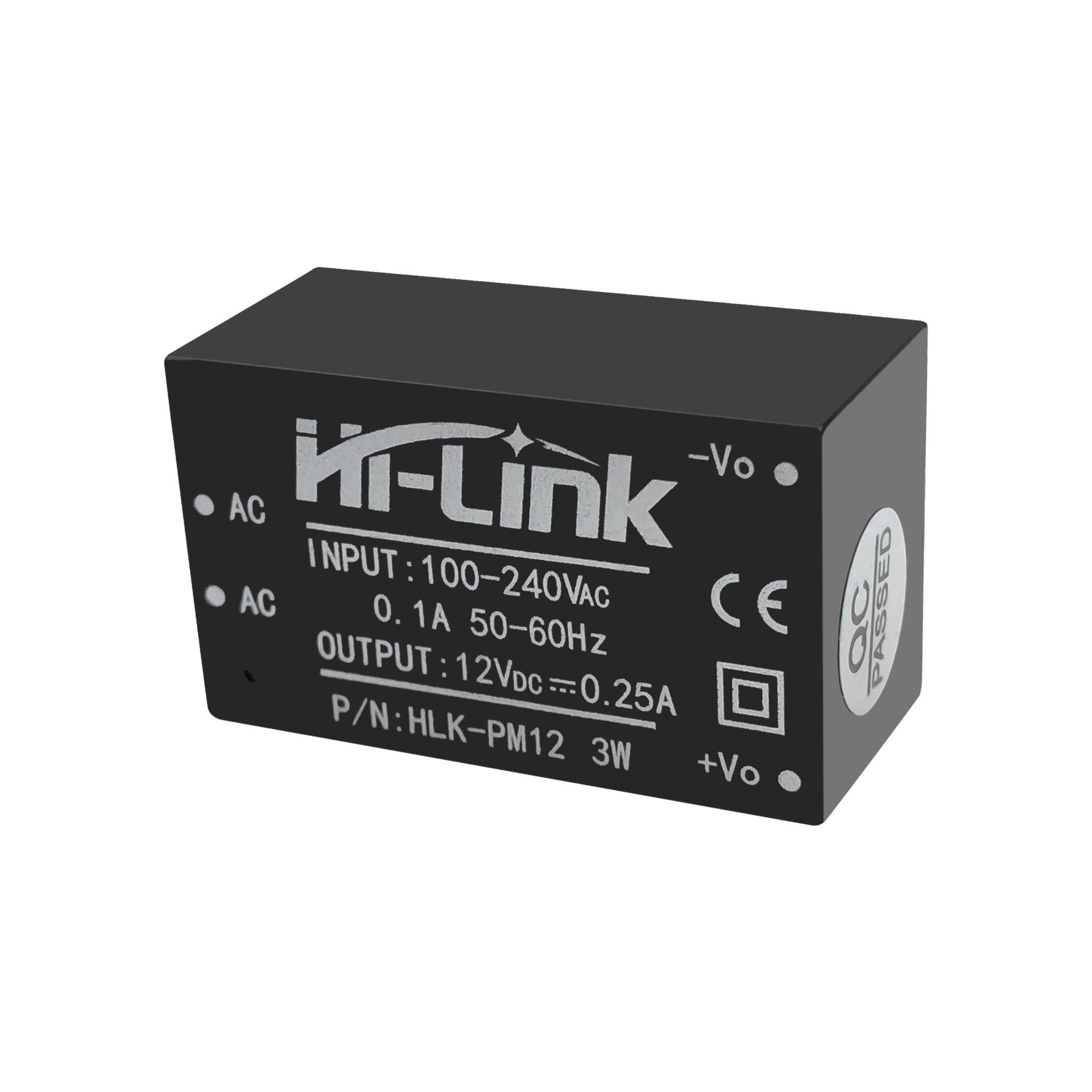 2pcs original Hi-Link ac dc 12v 3w mini power supply module 220v isolated switch mode transformer HLK-PM12