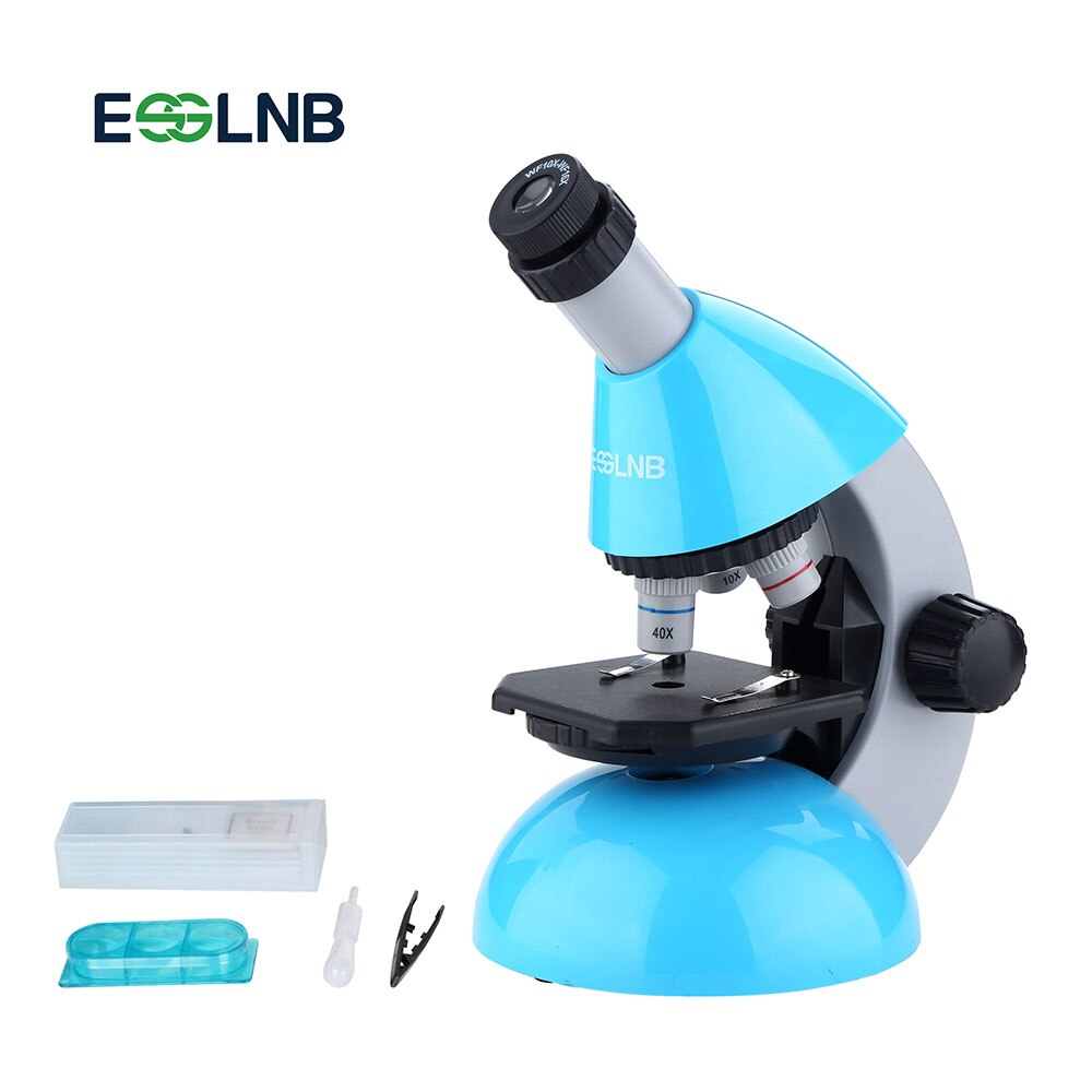 40X-640X Biological Microscope Zoom for Students Scientific Research Slides Watching Bottom LED Monocular Microscope Kids: Default Title