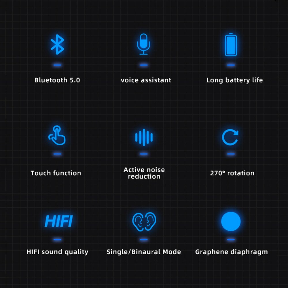 Xiaomi Bluetooth 5,0 Headset Freisprecheinrichtung berühren HIFI Drahtlose Kopfhörer für iPhone Xiaomi Wasserdichte Ohrhörer Mit Mic HD Anruf