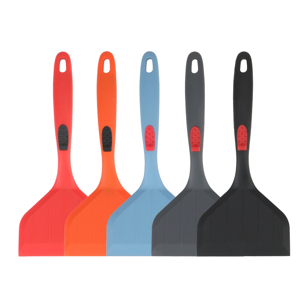 Kitchen Cooking Tool Pizza Shovel Frying Pan Food Lifters Cooking Utensils Non-stick Silicone Turner Beef Egg Scraper