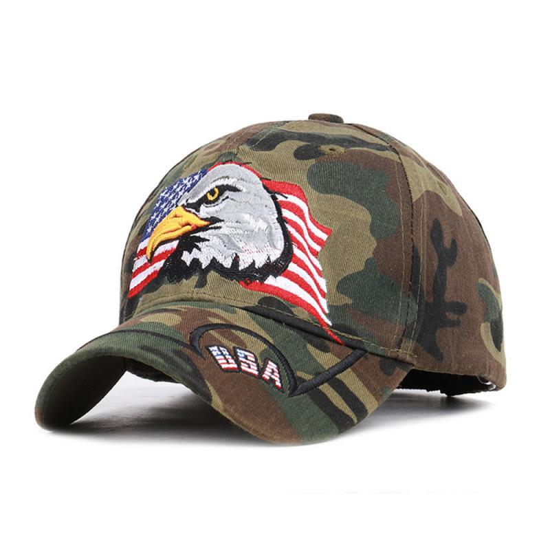 HEIßER Baseball Kappe Kappe Kappe Bestickte Adler Baseball Kappe Einstellbar Windschutz Und Sonnenschirm Hut Hut: black Camouflage