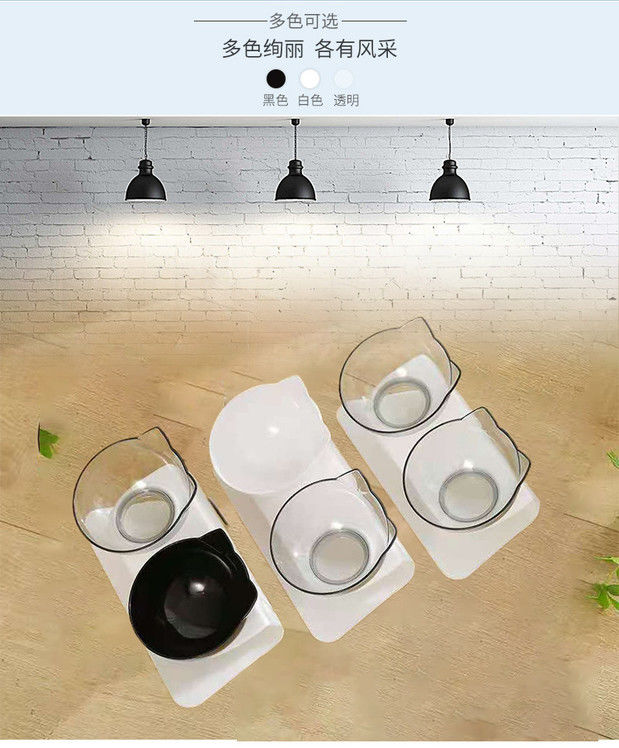 2-In-1 Kat Kom Water Dispenser Automatische Water Opslag Hond Kattenvoer Kom Voedsel Container Met water Huisdier Leuke Waterer Feeder