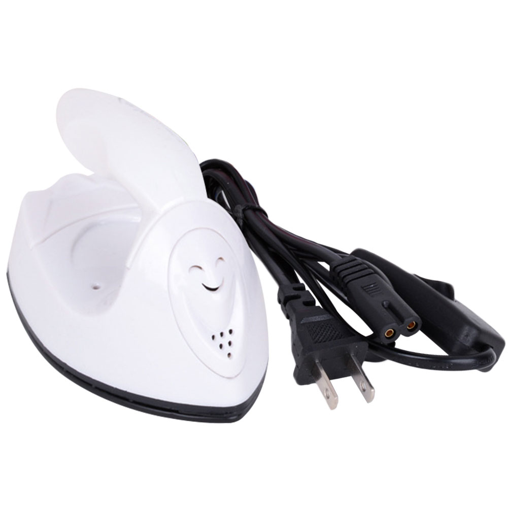 DIY Handheld Mini Iron Portable Electric Small Heat Transfer Machine Versatile Rapid Heating-Up Craft Clothes Sewing Supplies: WHITE / us