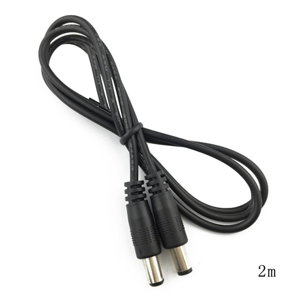10-Pack DC Power Cables – 5.5x2.1mm Male Right Angle Plug To Bare Wire, 1ft Long