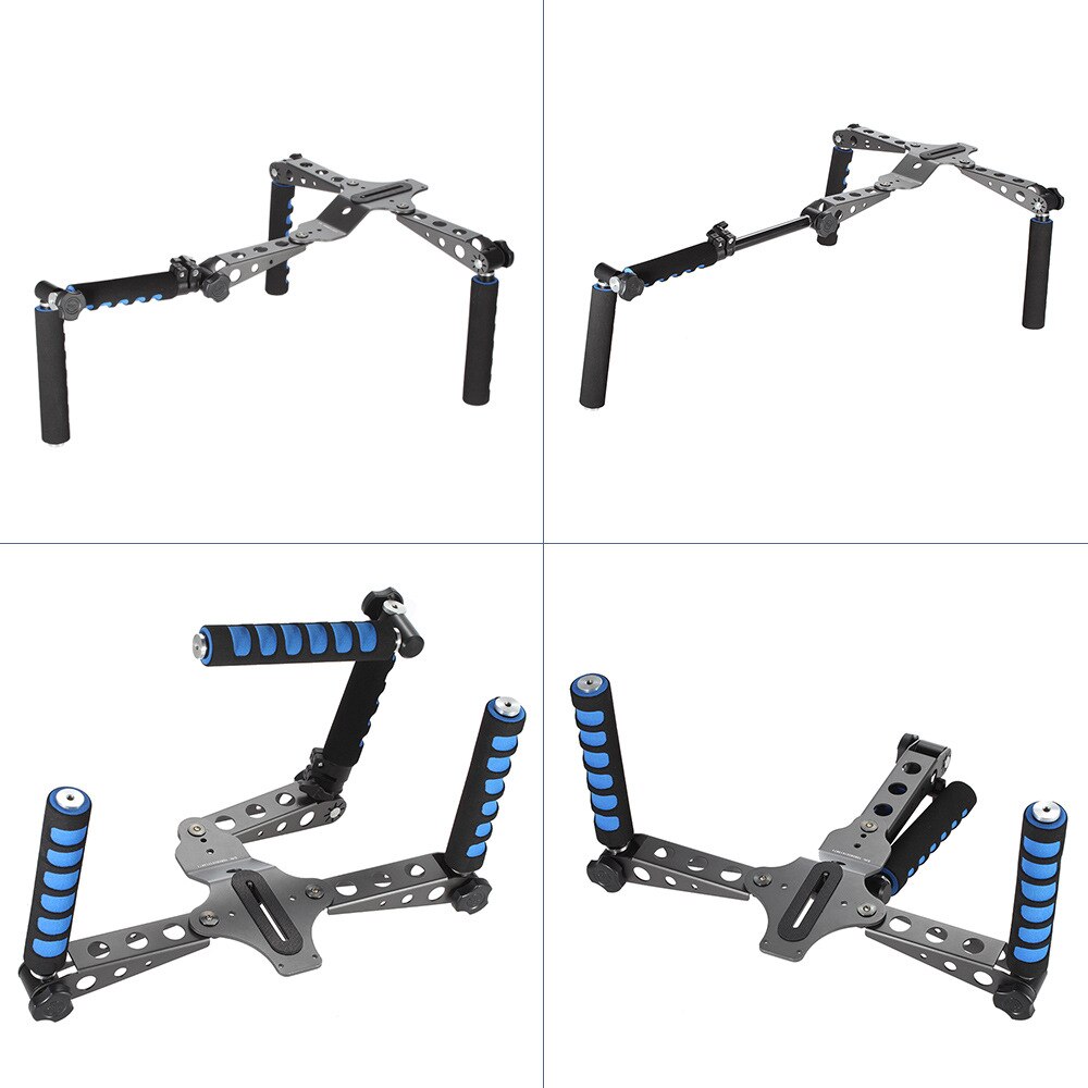 Aluminium Alloy Foldable Tripod DSLR Rig Movie Kit Film Making System Shoulder Mount Support Rig Stabilizer Digital SLR Cameras