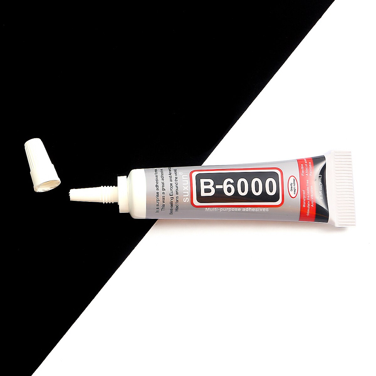 1 pz stile mescolare strass colla fredda B7000 B6000 resina epossidica super colla sigillante per gioielli strass vetro scarpe per telefoni cellulari: B6000 9ML