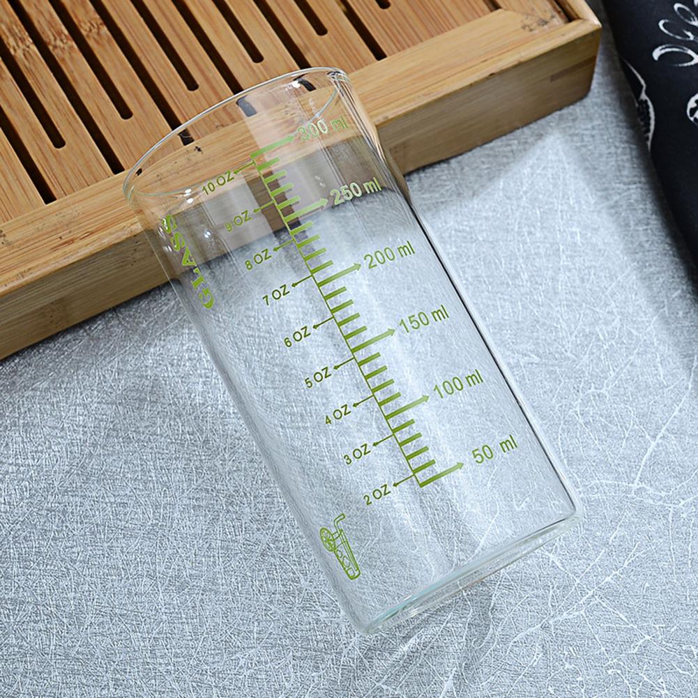 Thuis Afgestudeerd Melk Cup Clear Schaal Hoge Borosilicaatglas Multipurpose Water Mok Voor Kinderen Ontbijt Cup Drinkware