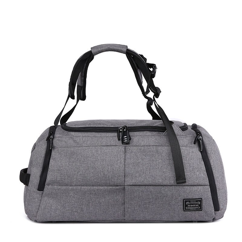 35L Multifunction Men Travel Bag Big Duffle Bags Large Capacity Luggage Weekend Casual Cabin Backpack Sport Duffel Hand Bag: 002