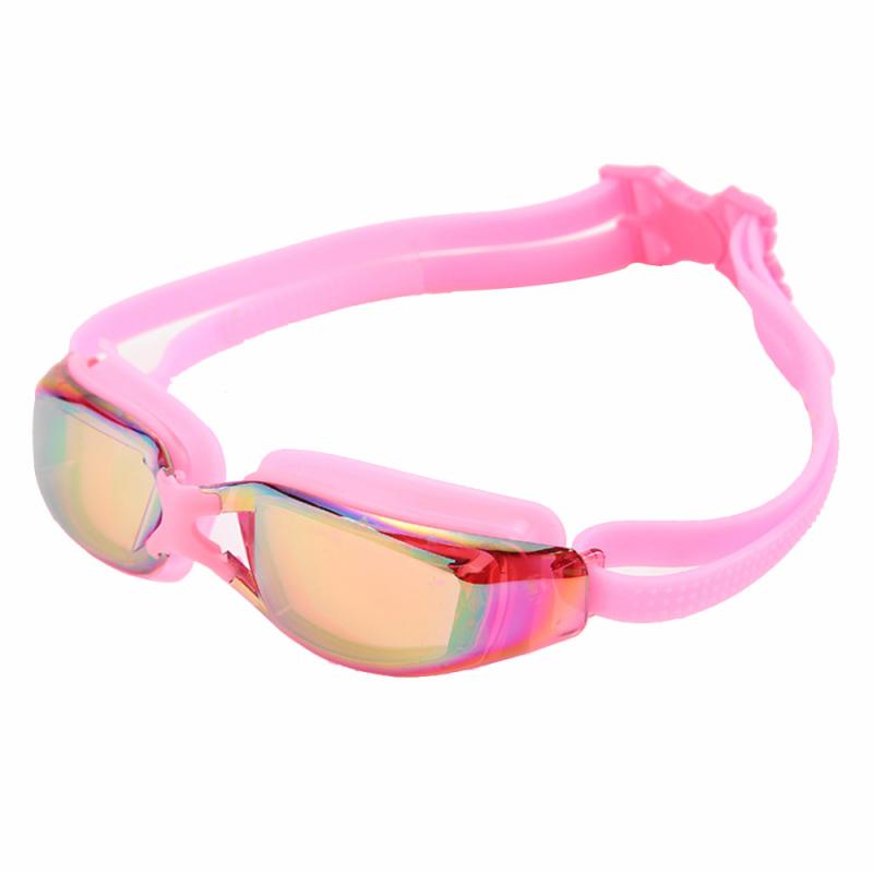 Voor Mannen En Vrouwen Platte Licht Bril Submersibles High-Definition Elektrische Coating Waterdicht En Antisluier Bril: pink