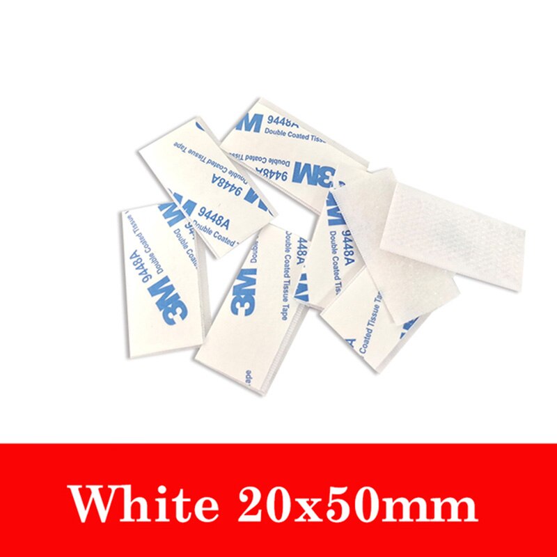 10 Paren/partij 3M Sterke Zelfklevende Lijm Klittenbandsluiting Tape Nylon Sticker Haak Lijm Voor Diy Accessoires: White 2cm X 5cm