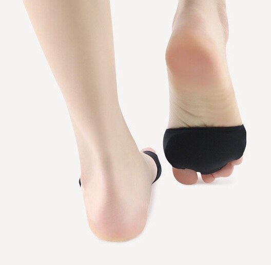 Stof gel mellemfodsfodbold indlægssåler puder puder forfod smerte støtte forreste trædepude fødder fodplejeværktøj ortopædisk pude