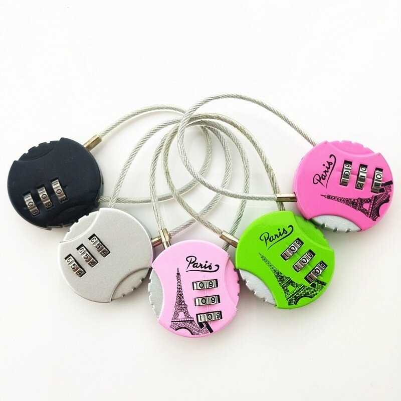 3 Dial Digit Padlock Luggage Travel Lock Portable Metal Weatherproof Password Resettable Gym locker suitcase Safely Code Lock