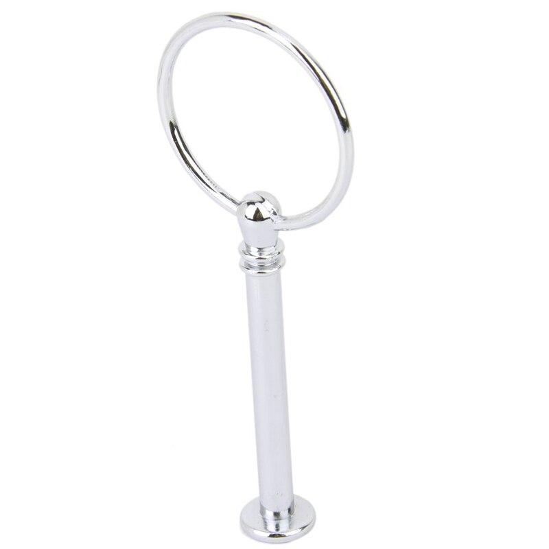 3-Tier Ronde Ring Cake Cupcake Plaat Stand Display Houder Handle Fittings (Zilver)