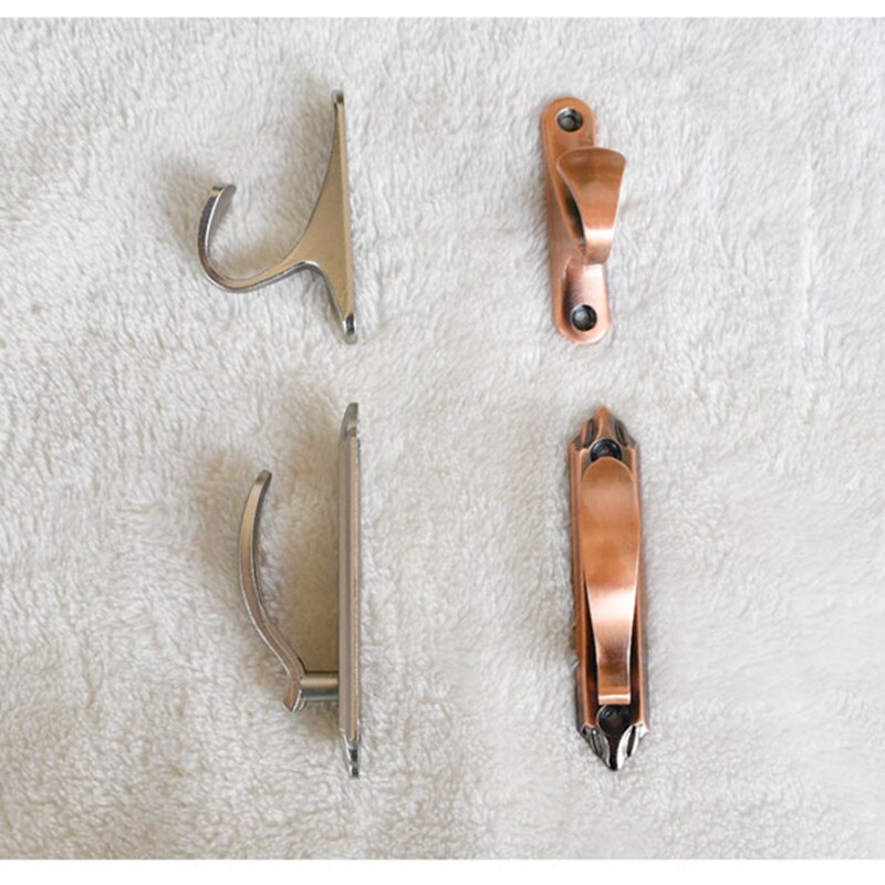 2 Stks/partij Zinklegering Gordijn Bandage Haken Badkamer Muur Haak Thuis Opslag Haak Gordijnen Decoratieve Accessoires Hardware Levert