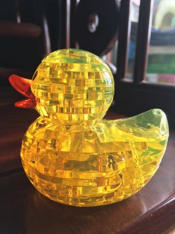 3D cristal Puzzle Puzzles Panda Animal dauphin cygne ours lapin jouets éducatifs noël enfant de nouvel an