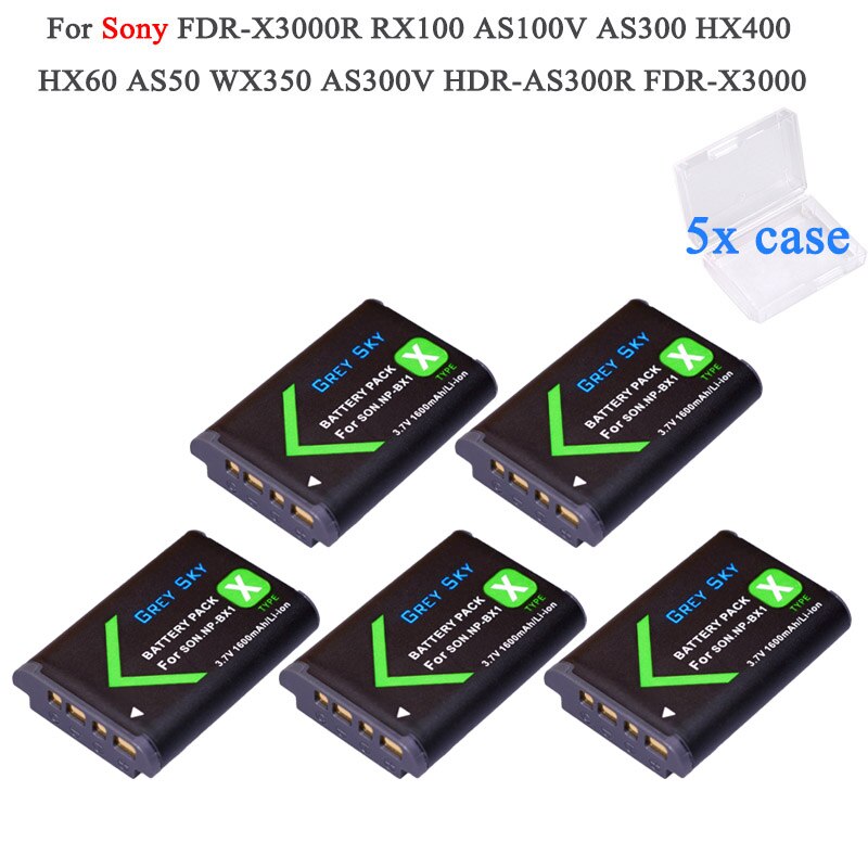 NP-BX1 NP BX1 batería para Sony DSC-WX350 HX60 HX400 H400 HX50 RX100M3 RX1R RX100M2 HX300 RX100 RX1 PJ410 X405 PJ240E: Package 4