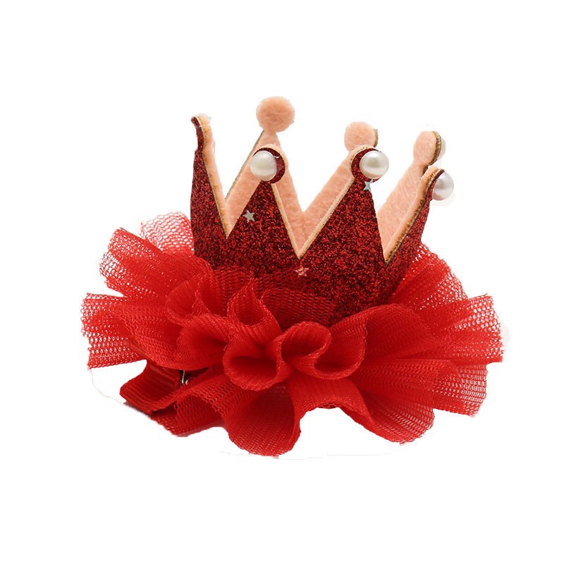 1Pc Baby Meisje Haarspelden Kids Bloem Zachte Elastische Tiara Haarband Kinderen Nylon Hoofdband Leuke Crown Hair Clips Haar accessoires