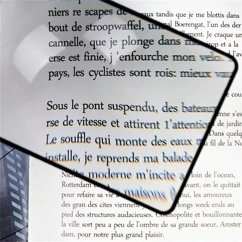Full Page Large Sheet Magnifier PVC Magnifying Glass Reading Aid Glass Page Magnifying Large Area Lens Reading Magnifier