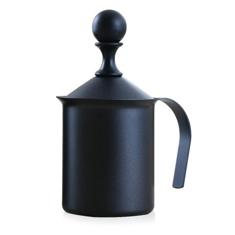 Handmatige Melkopschuimer Rvs Cappuccino Melk Creamer Schuim Mesh Koffie Foamer Creamer Keuken Apparaat: Default Title