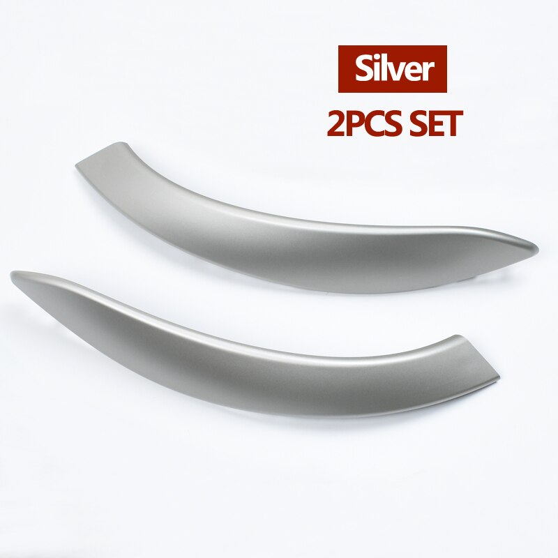 Interni Porta Tirare Maniglia Esterna di Copertura ordinare per BMW 3 Serie 4 F30 F80 F31 F32 F33 F34 F35 F36 2013-2018: argento 2pezzi impostato