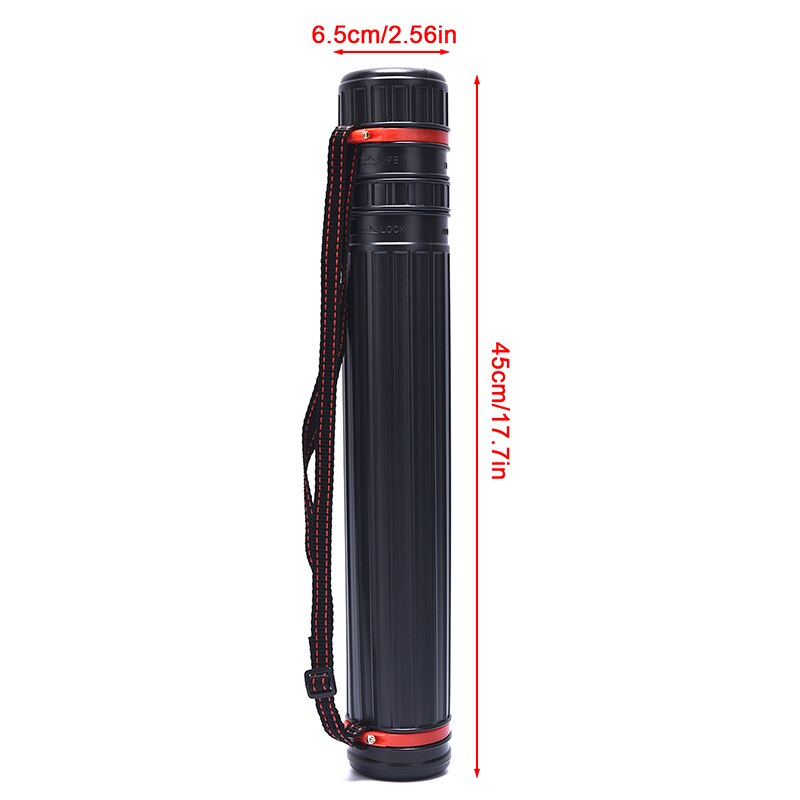 Flexible Plastic Telescopic Blueprint Document Painting Paper Storage Tube Box Portable Retractable Poster Holder: Small