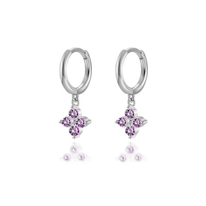TIANDE-pendientes colgantes de cadena larga para mujer, Color dorado, Piercing de circonita, flor, joyería de 2023